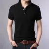 Polos męski 2021 Summer Men Shirt Business Casual 95% bawełniana marka Mężczyzna krótkie koszule z krótkim rękawem plus rozmiar 3xl