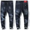 Jeans masculino designer inverno outono marca fino reto elástico casual 9DWW