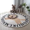 Bubble Kiss Cartoon Round Carpets For Living Room Thick Lamb Wool Pink Rug Modern Bedroom Decor Carpet Home Bedside Area Rugs 210317