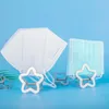 Clips multi-usages en forme d'étoile en acier inoxydable, mignons pour le classement du papier, sac de stockage des aliments, Clip de scellage, garde-masques de poche