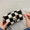 grid reindeer Weave Purse Phone Bag Handbag Material Set DIY Handmade