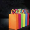 New colorful folding Bag Non-woven fabric Foldable Shopping Bags Reusable Eco-Friendly folding Bag new Ladies Storage Bags DAP21