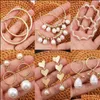 Jubiryny stadnorskie białe barokowe perły kolczyki Kobiety Kobiety Naturalne skorupy konchów Kolczyki Downot 2021 mne