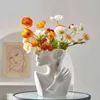 Resin Vase Home Decor Flower Pot Decoration Accessories Sculpture Jewelry Stand Earring Display Desktop Art Vases 211215