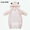 Nouveau-né Cartoon Romper Chaud Bébé Fille Vêtements d'hiver 2020 Enfants Combinaison Manteau pour nouveau-nés Bébé Body Bébé Barboteuses 0-3Y H0909