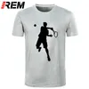 REM tee Cool tennis player stampato T-shirt da uomo moda di alta qualità di marca divertente Moda raglan manica corta Top Tshirt 210716