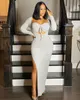 Sexy Bodycon Woman Goth Dress Winter Long Sleeve Elegant Dresses For Women Party Night Club Black Designer Clothes 21433P 210712