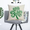Yastık/Dekoratif Yastık Yastık Kapağı Mutlu St.Patricks Günü Dekorasyon Bahar Yeşil Yapraklar Dekor İrlanda Partisi Yaratıcı Kılıf
