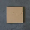 300 st Kraft Paper Coaster Packaging Box med fönster DIY presentförpackningar för keramisk kopp mattmugg pad förpackning hela7783893