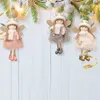 Kerst decoraties 3 stks pop hangende engel schattige decoratie pluche boom deur muur ornament tas pendan