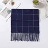 Fashion Cozy Cashmere Warm Long Scarf Autumn Winter Plaid Shawls Scarf For Women