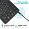 Teclado sem fio e mouse Mini Recarregável Bluetooth Teclado com rato Russo Keycaps teclado para PC Telefone Tablet Laptop