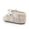 Chaussures pour nouveau-nés filles de 0 à 18 mois, chaussures de berceau brodées avec nœud papillon, semelle souple à fleurs, premiers pas pour nourrissons de 0 à 18 mois