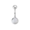 Round Navel & Bell Button Ring Belly Piercing Stainless Steel Bar Ombligo Party Stud Barbell for Woman Sexy Body Jewelry