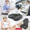 Memory Foam Seat Cushion Kussen Stoel Pad Auto Heup Massage Office Pads Ondersteuning Orthopedische Pain Relief 211203