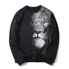 Sweats à capuche pour hommes de marque de mode printemps automne mâle décontracté tête de lion sweats