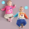 Kleding Sets 2021 Carton Beer Baby Jongen Meisje Kleding Sweatshirt T-shirt Broek Legging Outfit voor Born Infant Kid