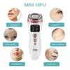 Mini HIFU Machine Ultraljudsmaskin RF Radio Frekvens Face Lyft EMS Microcourrent Spa Beauty Anti Wrinkle Skin Care Massager