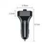 F6 Dual USB Car Charger Wireless Auto Bt 50 FM Sändar Hands Adapter Atmosphere Light Lamp O Recieiver Mp3 Player Wit6482733