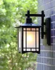 Ganek światła Oświetlenie zewnętrzne E27 Lampa ścienna Garden Garden Sconce Courtyard Corridor Villa Balkon Balkon Lampy Loft Lampy