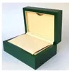 move2020 Green luxurywatch boxes br and factory supplier with original wooden watch case papers wallet cardboard box watches