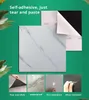 Modern Thick Self Adhesive Floor Stickers Fashion Marble Living Room Ground DIY Bedroom Wall Sticker Decals Room Decor 10PCS 210705