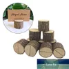 Naturlig träbark memo hållare parti dekorativa trä stapel namn plats korthållare meny bröllop födelsedag dekor