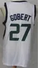 Män basket rudy gobert jersey 27 donovan mitchell 45 mike conley 10 för sport fläktar lila svart vit gul grön marinblå blå lag färg andningsbar bra kvalitet