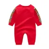 New Spring Autumn Baby Long Sleeve Rompers Cotton Toddler Plaid Jumpsuits Infant Kids Onesies Newborn Clothes Sleepwear