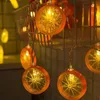 Cuerdas Creative Lemon Led Light String Cuento de hadas 3M 20 LEDs Anillo de rebanada naranja Decoración del hogar de vacaciones