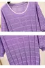 Plus Storlek Grundläggande Sommar Loose Sweater Pullovers Kvinnor Casual O-Neck Kortärmad Sticka Tunn Sweater Kvinna Jumpers Solid Sweater 210604