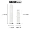 Apple Watch Series 1 2 3 4 5 6 7 8 SE Watch Band 38mm 40mm 42mm交換A7738886用の純粋な色シリコンストラップラバーウォッチバンド