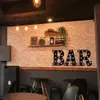 26 LED Letras Luces nocturnas Alfabeto Marquee Signs, Ampersand Remote Timer Light Up Signs Lámpara de mesa de escritorio para dormitorio, bar, decoración de pared - Black Letter F