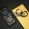 Reamor Luxury Stainless Steenless Steenless Stainles Black Zircon Golds Beads Men for Men Handmade本革編みバングルジュエリー21033286703