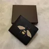 Hochwertige Männer Tier Kurzerbiette Leder Black Schlange Tiger Bienenbrieftaschen Frauen Luxus -Geldbörsen -Kartenhalter mit Geschenkbox