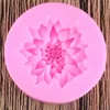 Cake Tools 3D Vacker Lotus Chrysanthemum Flowers Wedding Decorating DIY Baking Fondant Silicone Mold Soap Mould288L