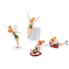 2 4 pezzi Fiore Pixie Fata Figurine in miniatura Casa delle bambole Giardino Ornamento fai da te Decorazione Artigianato Figurine Micro Paesaggio C0220225z