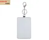 blank keychain with card slot PU Leather Sublimation print card case