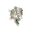 Korea Fashion Pearl Bird Brooch Jewelry Bling Cubic Zirconia Brooches Pins Suit Pin Women Luxury Wedding Corsage
