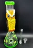 14 inch Owl Glass Water Bong Beaker Hookahs with Bowls and Downstem Creative Smoking Pipes with Female 18mm Joint