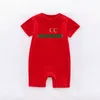 Zomer peuter baby baby jongen ontwerpers kleding Pasgeboren Rompertjes Katoenen Pyjama met korte mouwen 0-18 Maanden kinderen meisje Jumpsuits