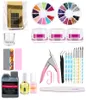 Full Acrylic 3D Nail Art Powder Kit Liquid Brush buffer 500 Tips Oil color Glitter wheel Lace Files Glue Brushs Decoration DIY Too4805105