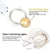 2M String Light CR2032 Batterij Aangedreven LED Mini Kerstverlichting Koperdraad Fairy Lamp voor bruiloft Xmas Garland Party