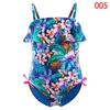 15 estilos Hot Kids Sirena Leopardo Floral One Pieces Swimwear Girls Swimsuits Body Bikini Ruffle Beach Sport Bañado Trajes de baño Niños Ropa para niños 2-8Y