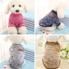 Chien vêtements pull pour animaux de compagnie chat manteau chiot Costume vêtements coloré coton 2021 tenue chaude hiver fournitures