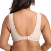 Plus Women's Size Soft Cup Comfort Wirefree Sleep Lace Bra Full Coverage Bralette 211110 lette