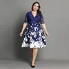 Casual Dresses Women's Clothing Summer Dress Evening Party Fashion Patchwork Flower Elegant Blue Lace Club Outfits