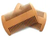 Ficka Trä Beard Comb Double Sides Super Smal Tjock Trä Combs Pente Madeira Lice Pet Hair Tool Free Ship