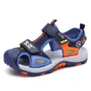 Ulknn Boy Sandals Children's Summer 2021 Nieuwe Kind Mode Boy Baotou Slip Kid's Schoenen Sandalen Maat 27-38 210306