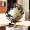 Acessórios de metal Grande mundo globo mapa globo para mesa mesa ornamentos de presente de Natal escritório decoração de casa 220113